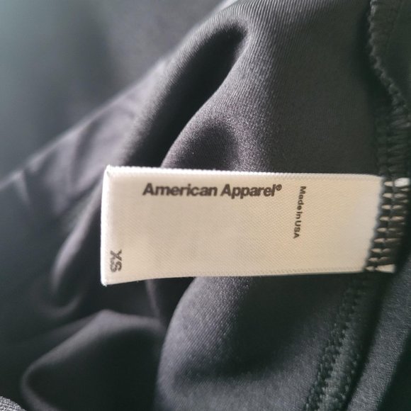 American Apparel Shiny High Waisted Leggings - Picture 3 of 3